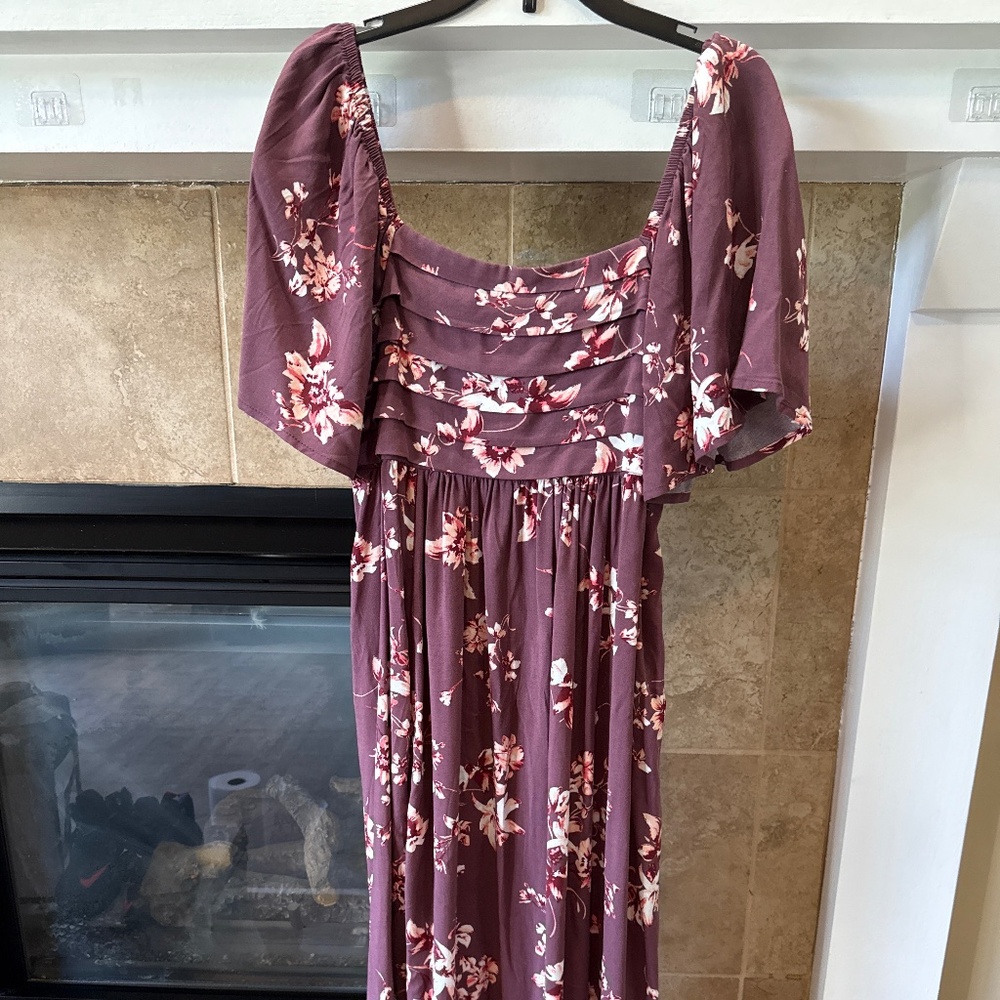 Flower long dress